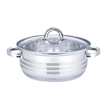 Oala cu capac Floria ZLN-4106, Inox, 24 x 9 cm, 3 L Oala cu capac Floria ZLN-4106, Inox, 24 x 9 cm, 3 L