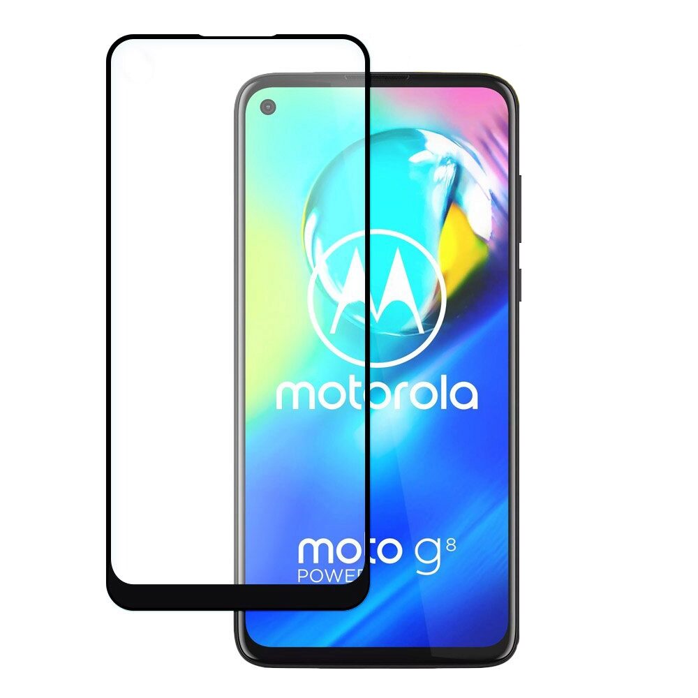 Folie Sticla Wozinsky Super Tough pentru Motorola Moto G8 Power, FullCover, Case Friendly, Negru