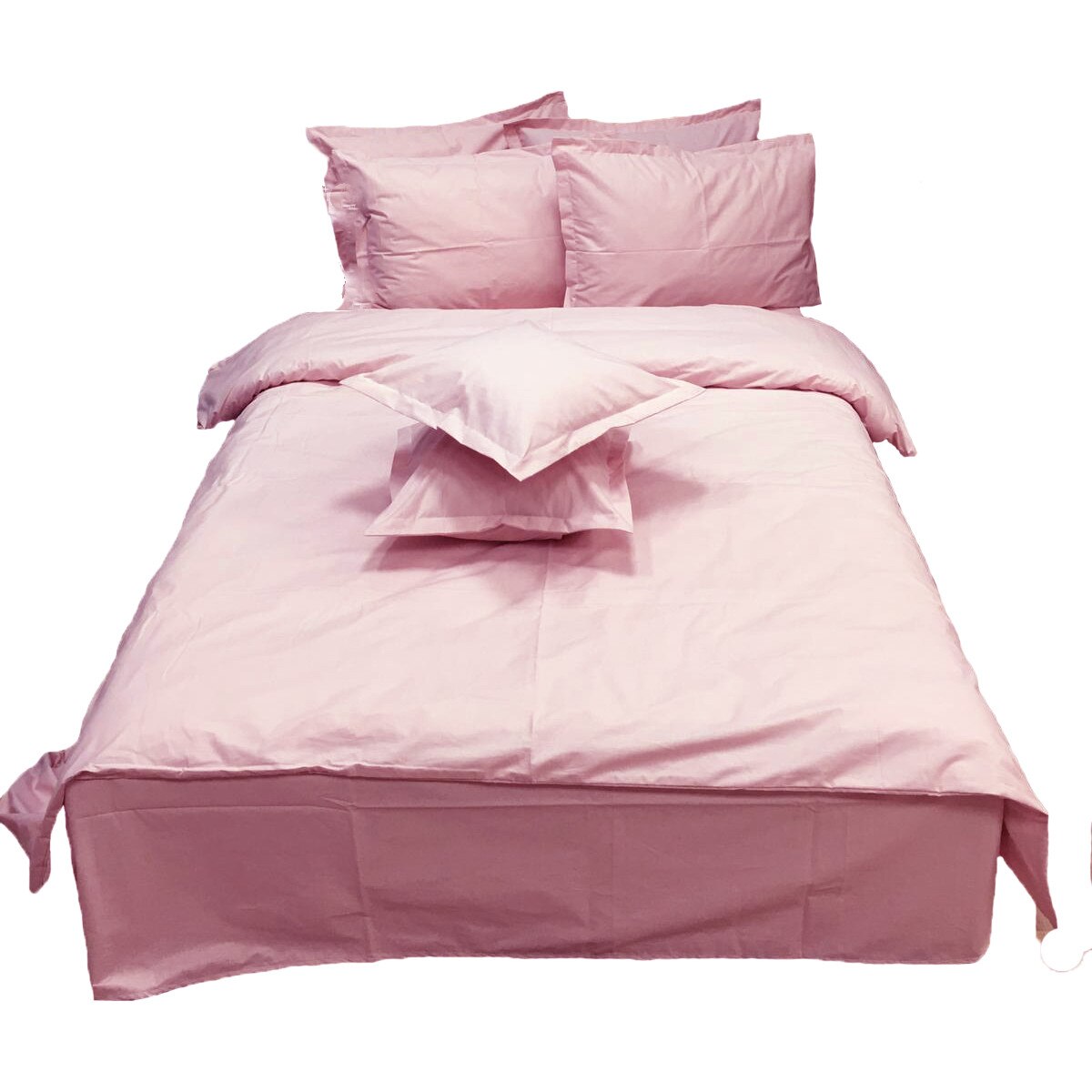 Set lenjerie dubla opt piese King Size din bumbac ranforce by Liz Line - D8144XXL