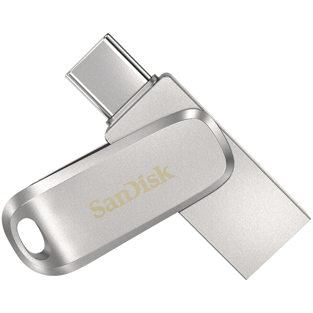 Memorie USB Sandisk Ultra® Luxe Dual Drive 64GB, USB 3.1/USB Type-C, Metal