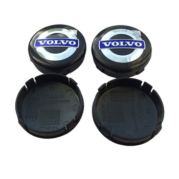 Set 2 capacele roti 64mm negru+albastru, pentru jante aliaj Volvo Set 2 capacele roti 64mm negru+albastru, pentru jante aliaj Volvo