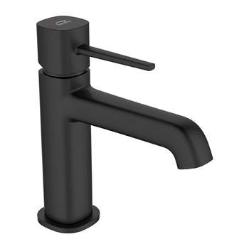 Baterie lavoar cu ventil cu preaplin negru mat Laveo Polla BAP 722D Baterie lavoar cu ventil cu preaplin negru mat Laveo Polla BAP 722D