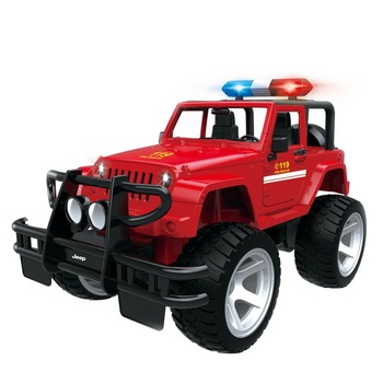 Masina de pompieri Imaginarium Fire Rescue Jeep RC cu telecomanda, lumini si sunete, acumulator inclus, 6 - 12 ani Masina de pompieri Imaginarium Fire Rescue Jeep RC cu telecomanda, lumini si sunete, acumulator inclus, 6 - 12 ani