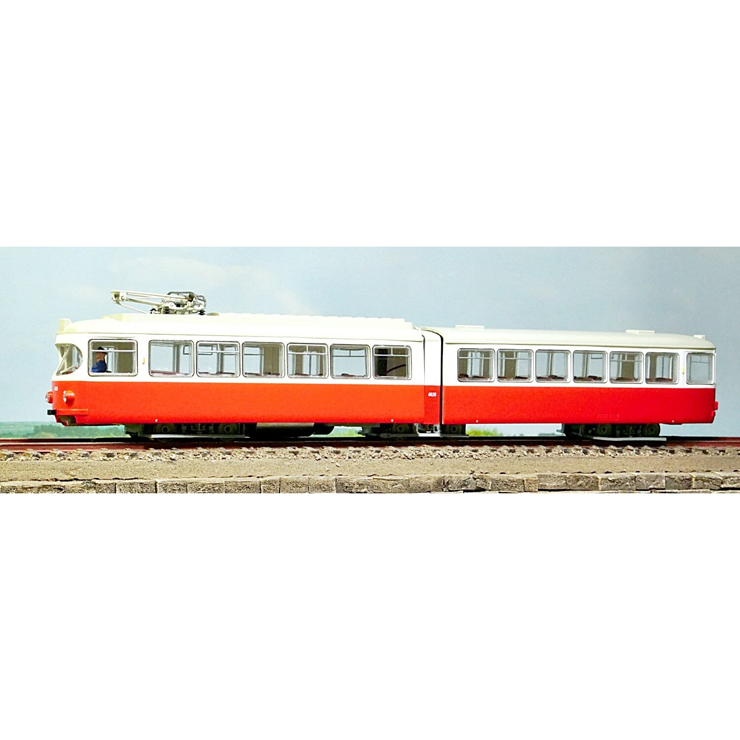 Tramvai articulat DÜWAG GT6, Roco, plastic, multicolor, 52583