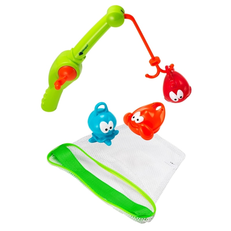 Joc de pescuit pentru baie , Imaginarium , Fishing in Ocean , cu undita , animale marine , plasa , Multicolor , 18 - 36 luni