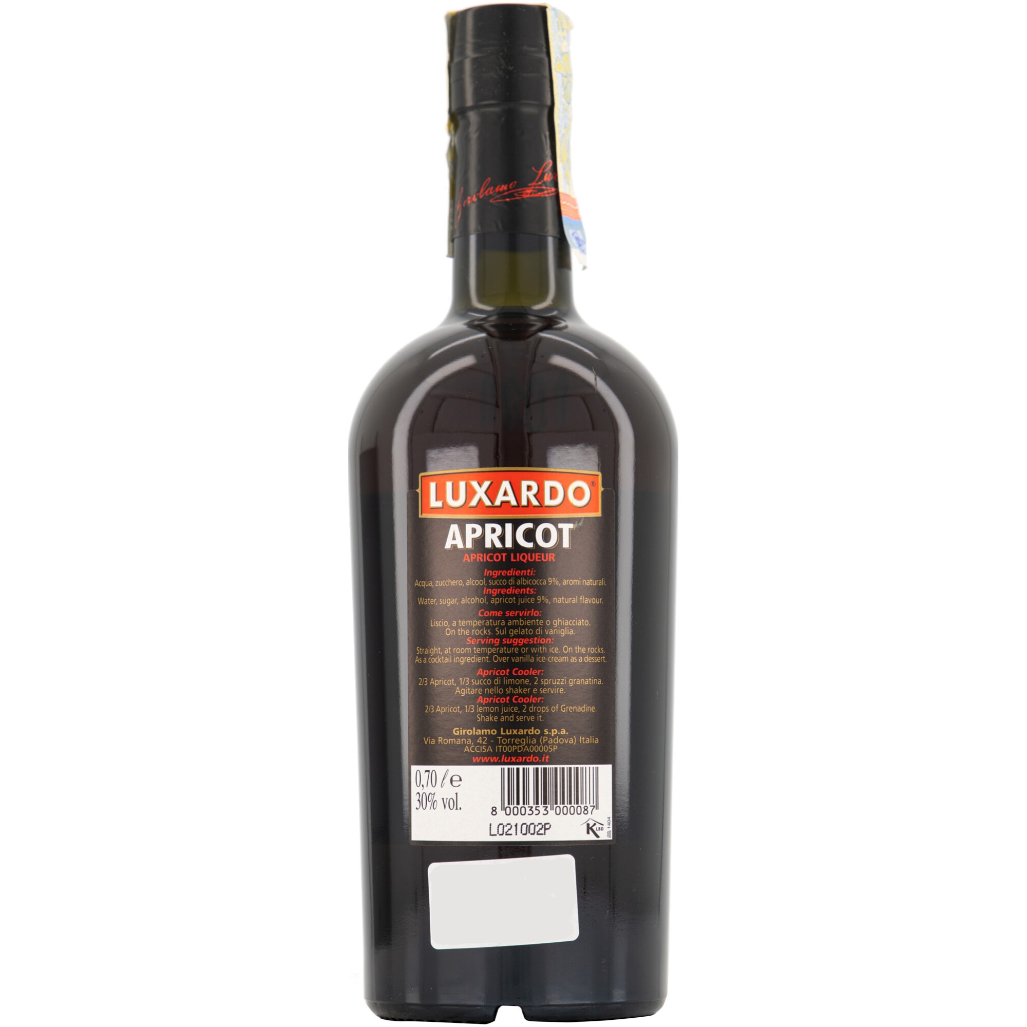 Lichior Luxardo Apricot, 30, 0.7l eMAG.ro