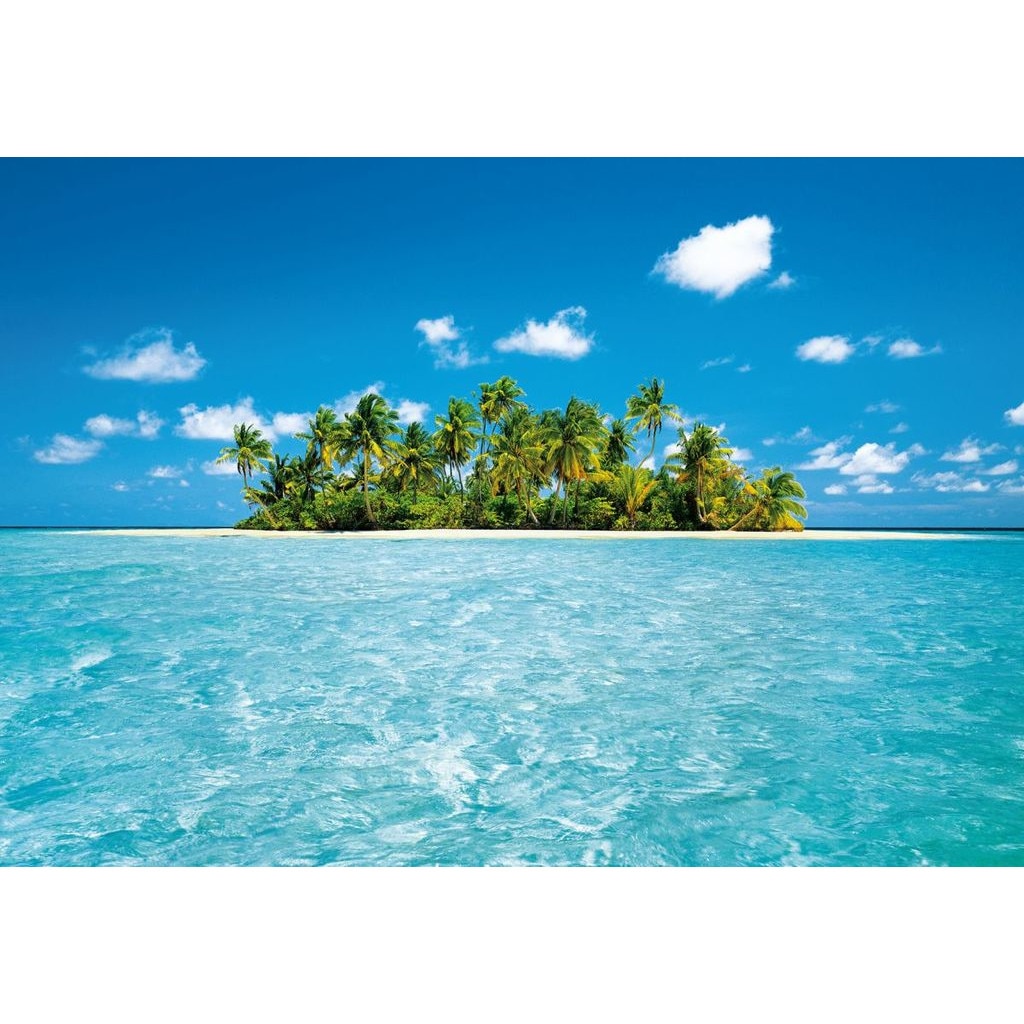 Fototapet cu ocean si insula Wizard & Genius 289 marime 366cm (L) x 254cm (I) multicolor