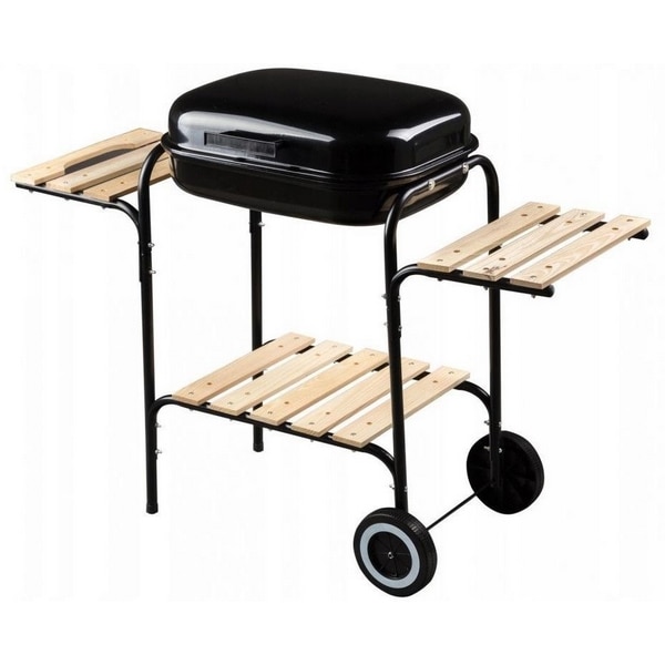 Gratar de gradina cu capac si tigaie de cenusa a-sk4836t