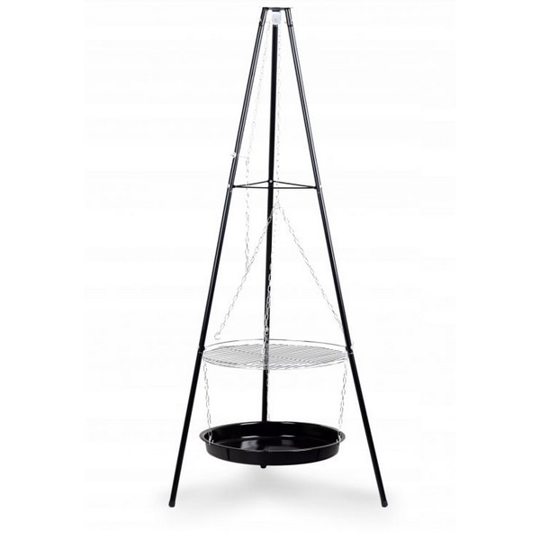 Trepied telescopic de gradina cu gratar, 19432