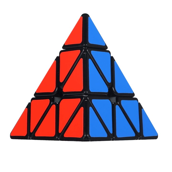 Кубче Рубик Yumo Cube Pyraminx 216CUB, Черен, 3x3x3