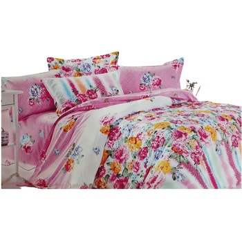 Lenjerie de pat Bumbac 100% 4 piese Milano Home Collection Floral 2 Lenjerie de pat Bumbac 100% 4 piese Milano Home Collection Floral 2