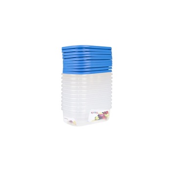 Set 10 cutii alimente, dreptunghiulare, 740 ml, Spring, albastre Set 10 cutii alimente, dreptunghiulare, 740 ml, Spring, albastre
