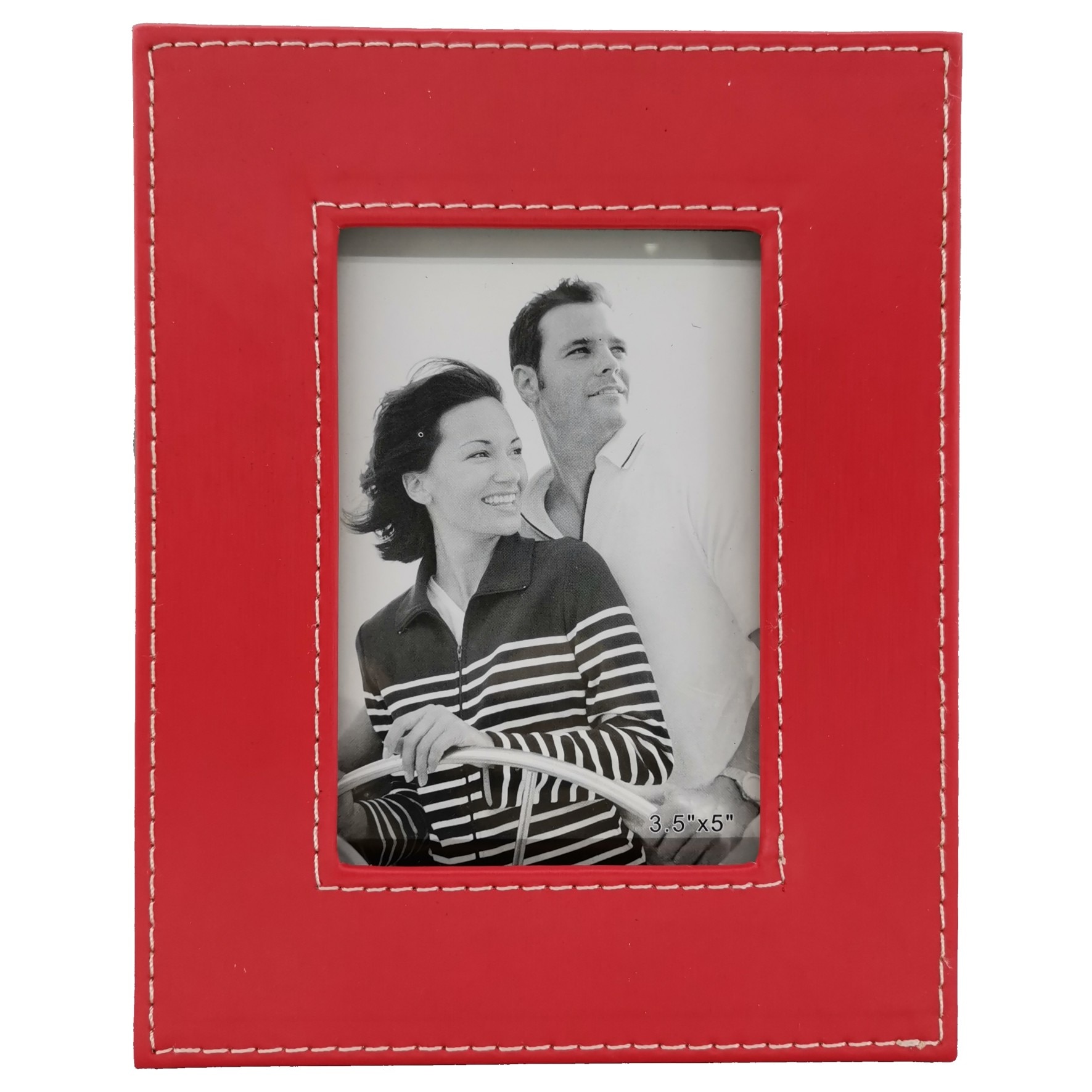 Rama foto new style, piele ecologica, Claum, 9x13cm, rosu