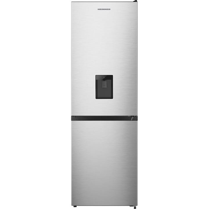 Heinner HCNF-N300XWDF+ kombinált hűtőszekrény, M:186cm, 300L, F energiaosztály, inox