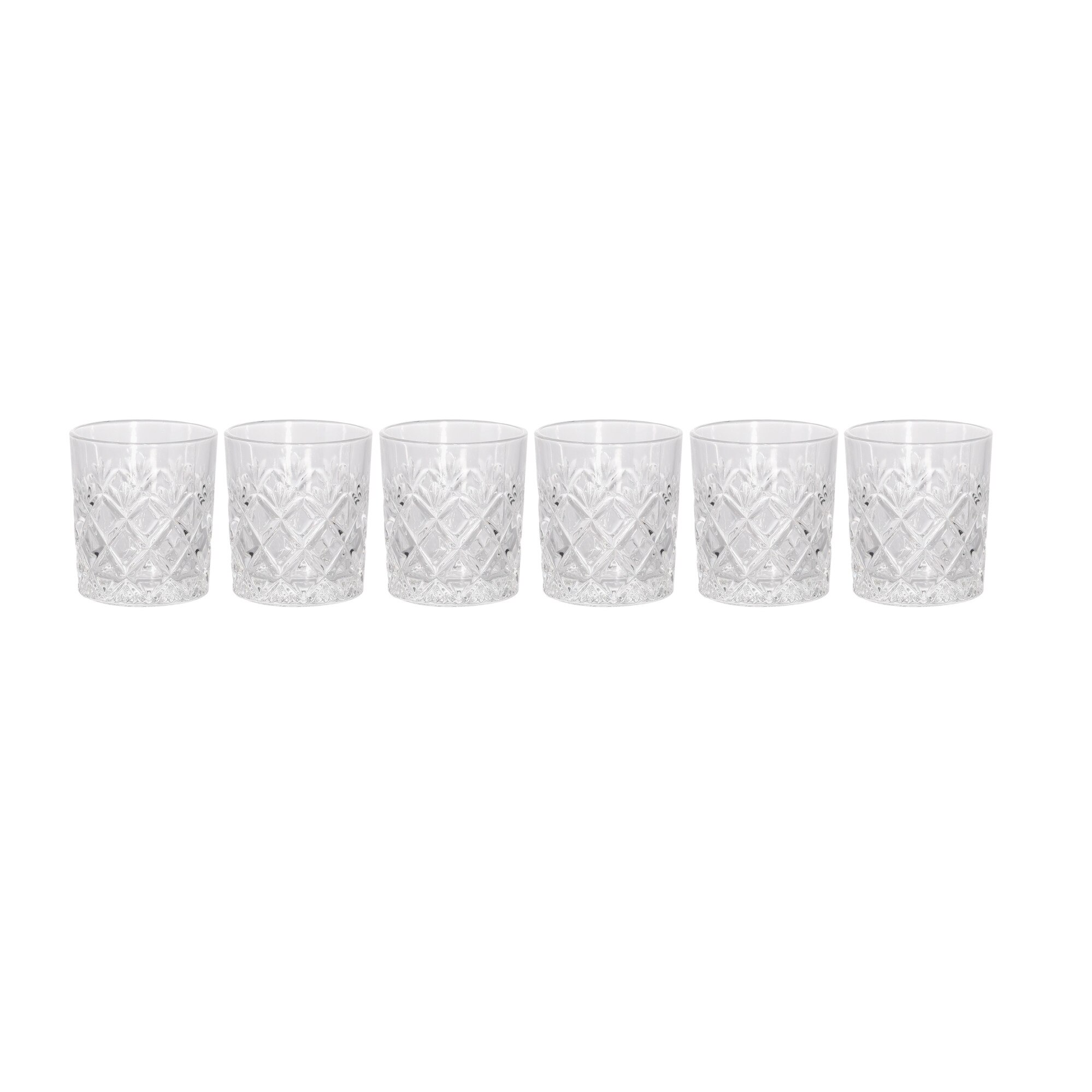 Set 6 pahare de cristal, 200 ml, 8.5x6.5 cm