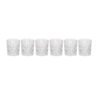 Set 6 pahare de cristal, 200 ml, 8.5x6.5 cm Set 6 pahare de cristal, 200 ml, 8.5x6.5 cm