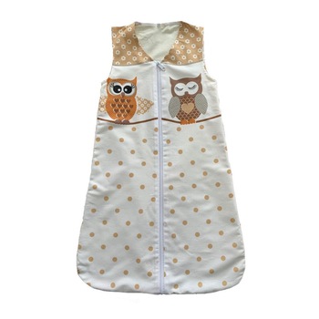 Sac de dormit, Bufnite mari crem, vara 75 cm Sac de dormit, Bufnite mari crem, vara 75 cm