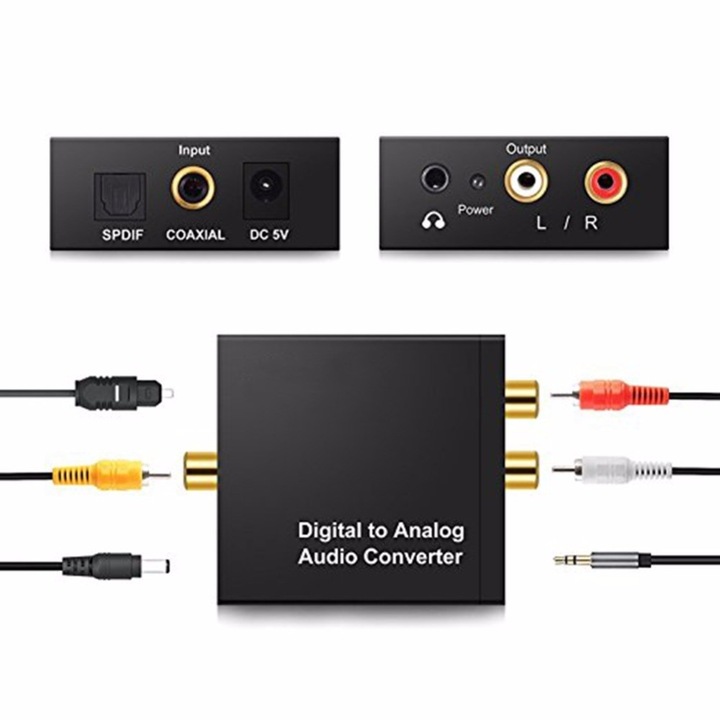 Digitál digitális analóg audio átalakitó konverter adapter +3,5 Jack kimenet