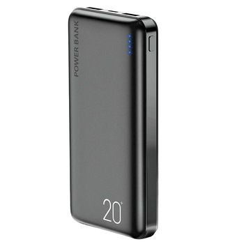 Acumulator extern FLOVEME Power Bank 20000mAh,Portabil ,Fast Charging Type C,culoare negru Acumulator extern FLOVEME Power Bank 20000mAh,Portabil ,Fast Charging Type C,culoare negru
