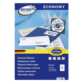 Etichete Avery Zweckform, ELA013, 70 x 42,3 mm, 21 etichete/coala, 100 de coli/ cutie, 2100 etichete/ cutie, Laser Copy Inkjet Etichete Avery Zweckform, ELA013, 70 x 42,3 mm, 21 etichete/coala, 100 de coli/ cutie, 2100 etichete/ cutie, Laser Copy Inkjet