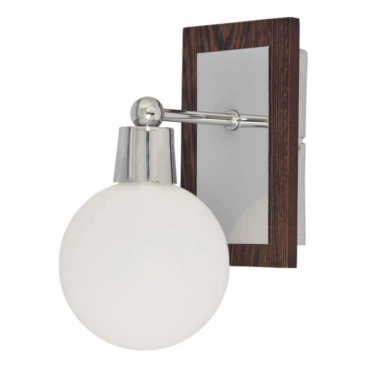 Klausen Bollo Ap1 KL 5616 led fali lámpa, G9, IP20, 1x5 W, Wenge / króm színű