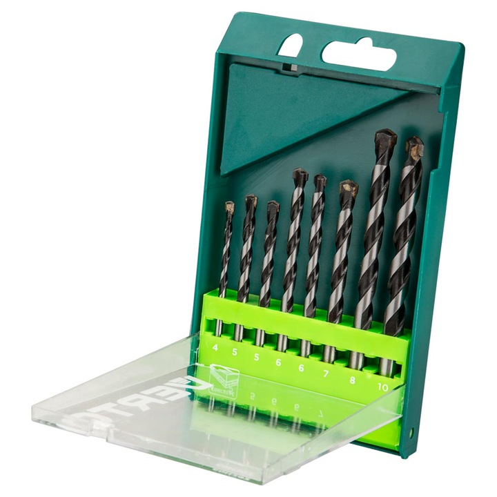 Betonfúró készlet 8db - 4, 5, 5, 6, 6, 7, 8, 10mm