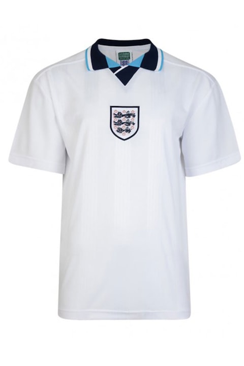 Официална ретро футболна тениска Score Draw 16455040-2-13-132, Англия европейското първенство 1996 год, Бял, XL