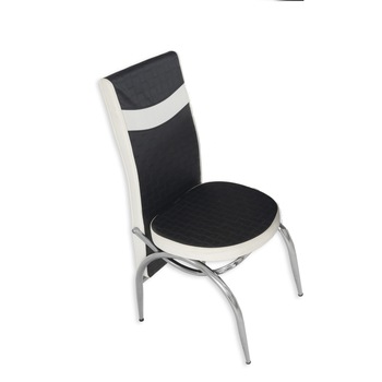 Set 4 Scaune ARTA negru-alb Set 4 Scaune ARTA negru-alb