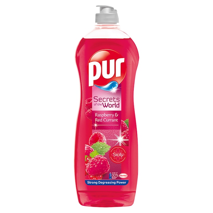 Pur Raspberry & Red Currant kézi mosogatószer, 750ml