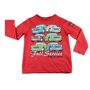 Bluza cu maneca lunga pentru baieti GT GT-3431RO, Rosu, 92 Bluza cu maneca lunga pentru baieti GT GT-3431RO, Rosu, 92