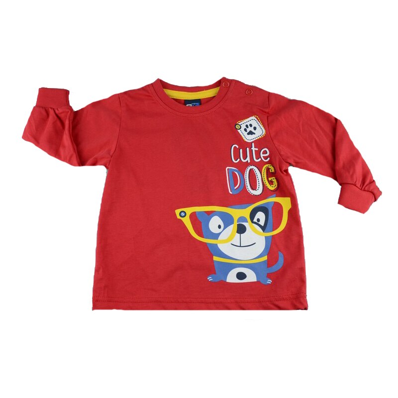 Bluza cu maneca lunga pentru baieti GT GT-5463RO, Multicolor, 74