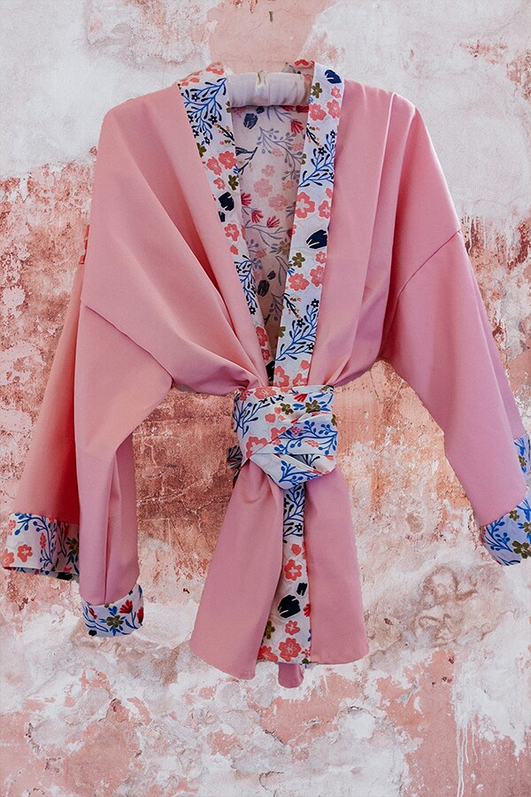Accessible Pinpoint Mexico Bluza Dama Oh Kimono Roz Pastel One Size - eMAG.ro