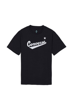 Converse, Tricou cu imprimeu logo Scripted, Negru
