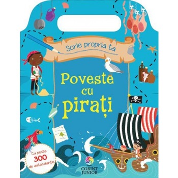 Scrie propria ta poveste cu pirati cu peste 300 de autocolante Scrie propria ta poveste cu pirati cu peste 300 de autocolante