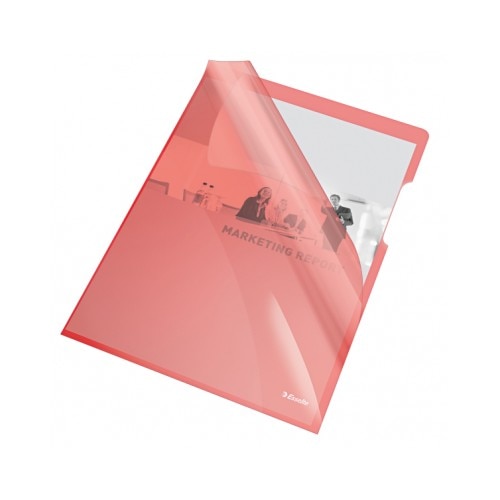 Mapa protectie Cristal color, 150 mn, rosu, 25 buc/set