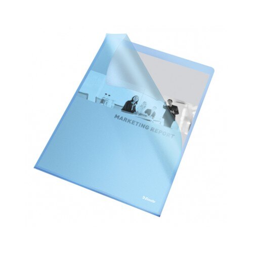 Mapa protectie color Esselte , 105 mn, standard, albastru, 25 buc/set