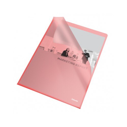 Mapa protectie color Esselte , 105 mn, standard, rosu, 25 buc/set