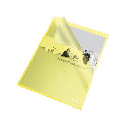 Mapa protectie color Esselte , 105 mn, standard, galben, 25 buc/set