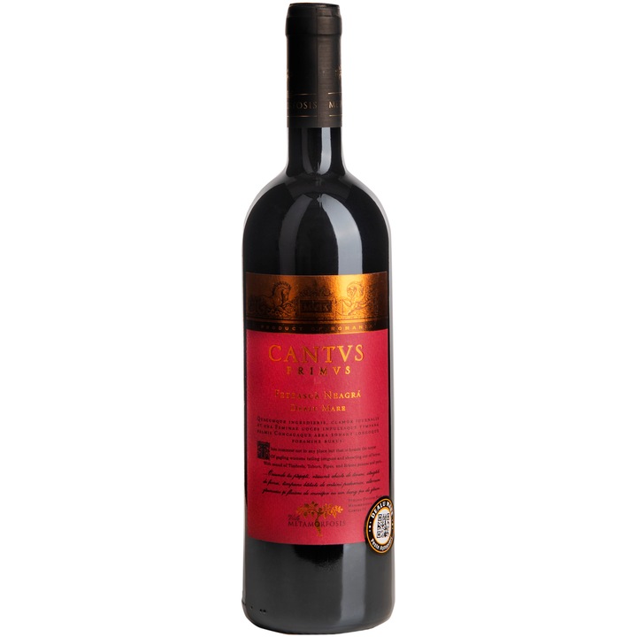 Vin Rosu Cantus Primus Feteasca Neagra, Sec, 0.75l