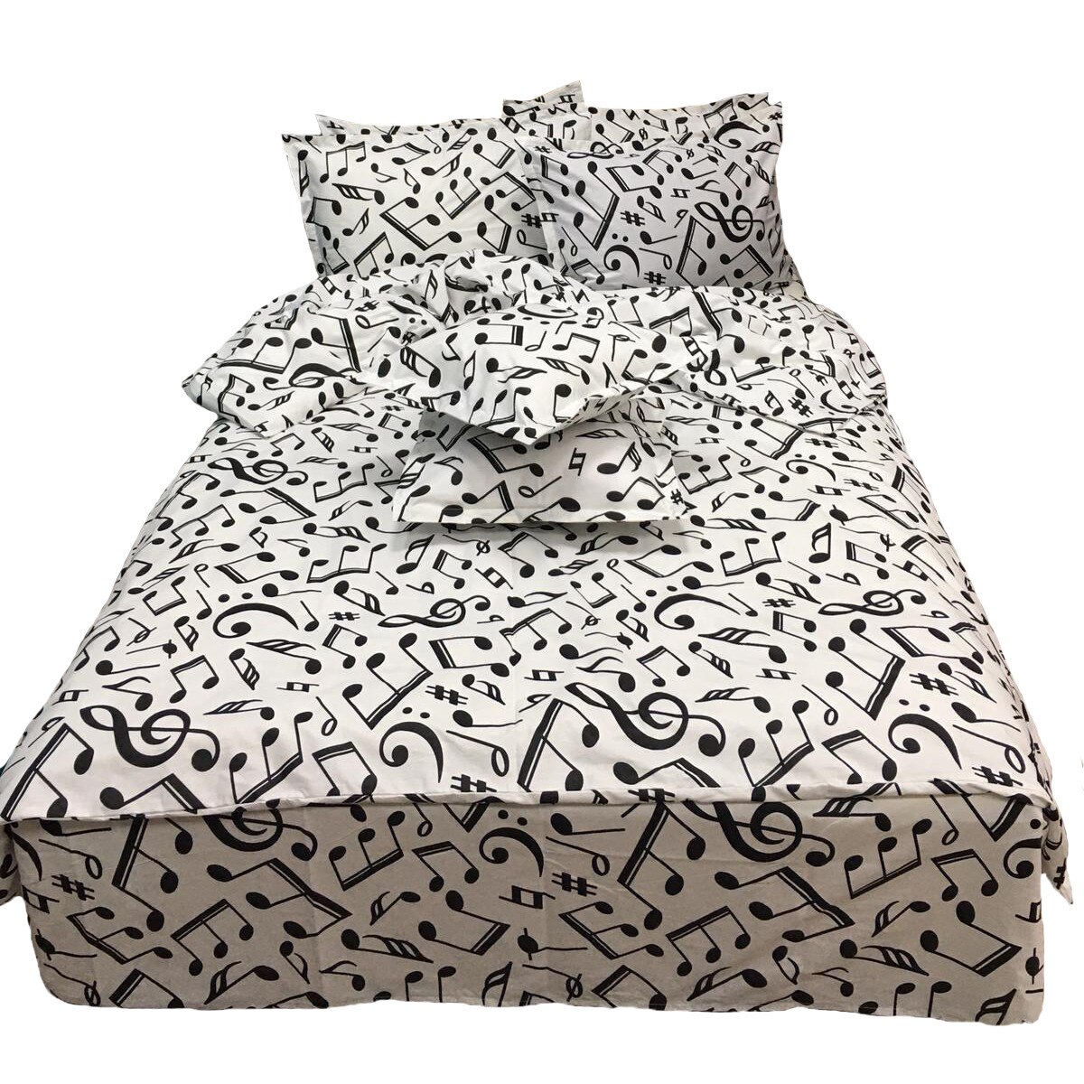 Set lenjerie dubla opt piese King Size din bumbac ranforce by Liz Line - D8142XXL