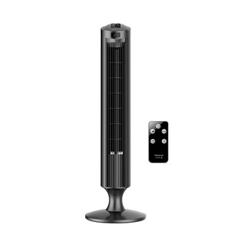 Ventilator turn Taurus BABEL RCH Digital, 45W, Telecomanda, 3 viteze, Timer 12 ore, Display digital, 3 moduri de functionare normal,soft si somn, Miscare oscilatorie,H=85cm, Gri/Negru metalizat Ventilator turn Taurus BABEL RCH Digital, 45W, Telecomanda, 3 viteze, Timer 12 ore, Display digital, 3 moduri de functionare normal,soft si somn, Miscare oscilatorie,H=85cm, Gri/Negru metalizat