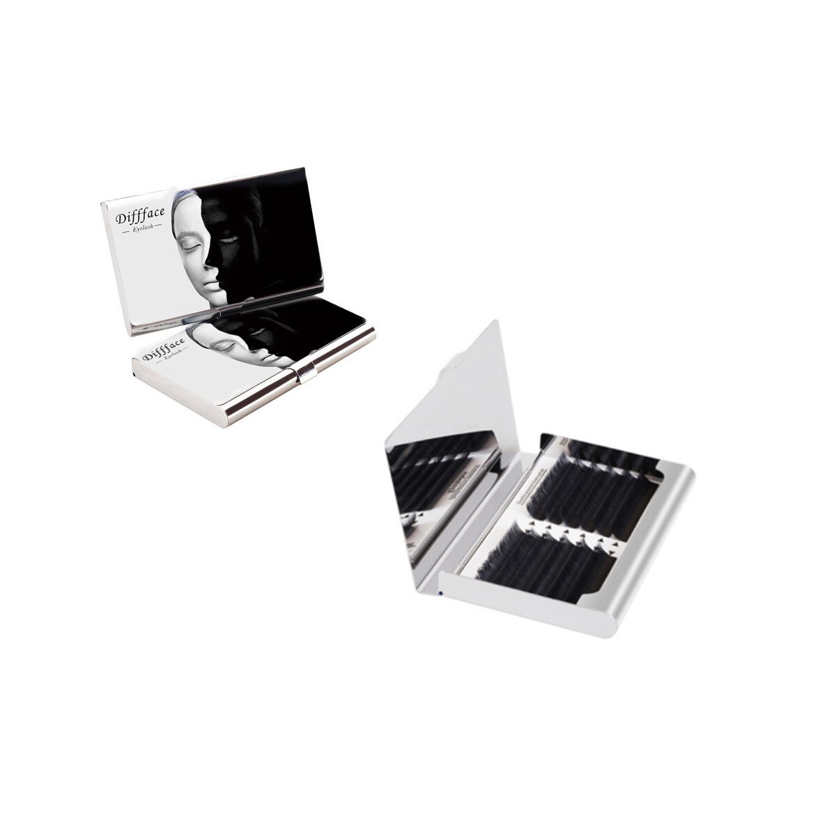 Gene false MoonbasaNails, # 024, 10mm, 0.15 mm, 12 randuri, Negru