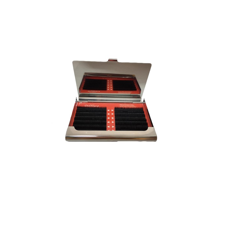 Gene false 3D MoonbasaNails, #026, 0.05mm, 10mm, 12 randuri, Banda, Negru