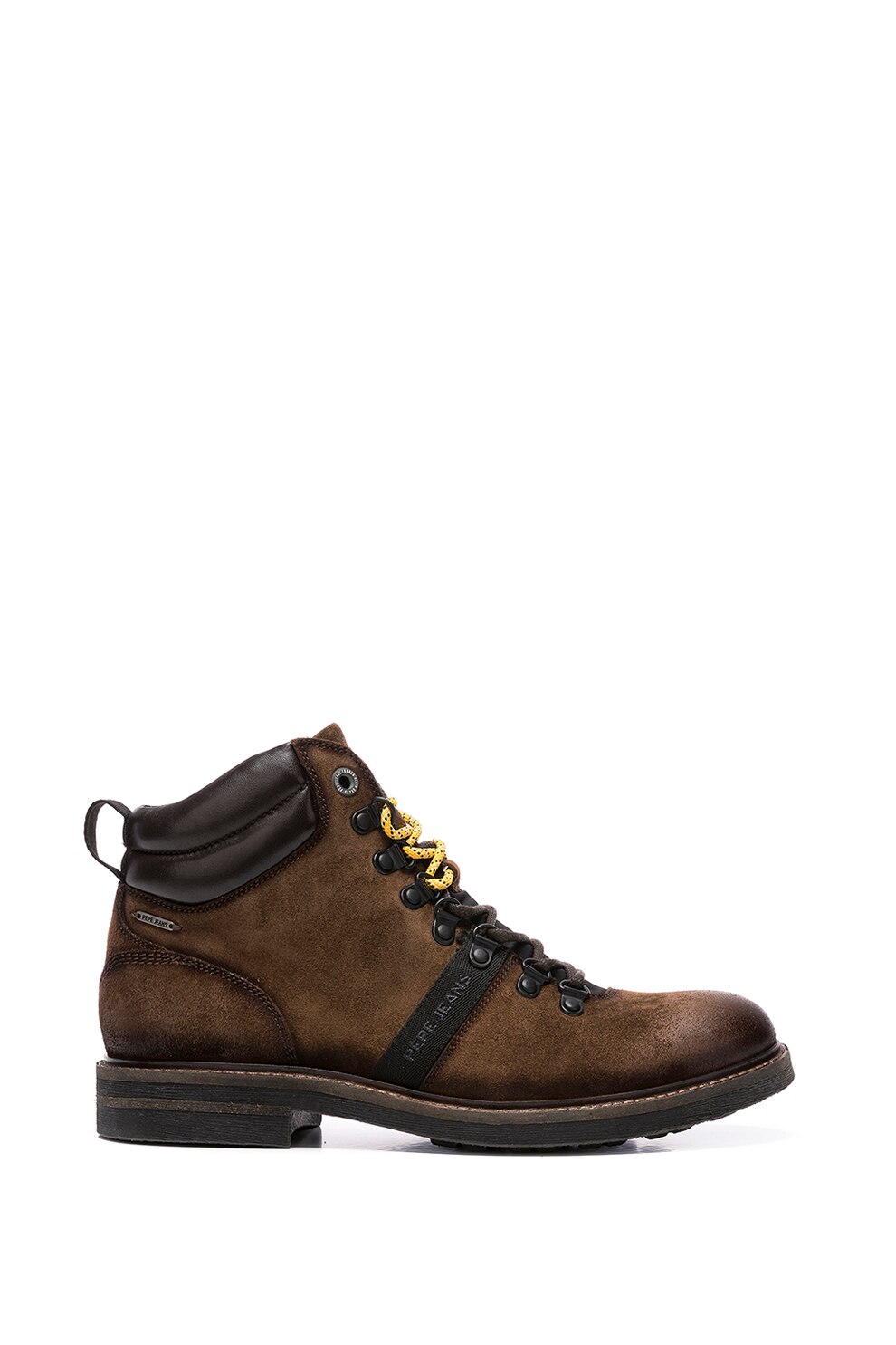 Pepe Jeans London, Ghete de piele intoarsa, Maro, 44