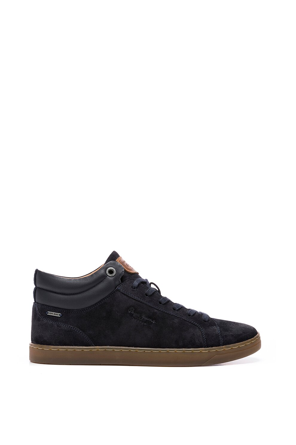 Pepe Jeans London, Pantofi sport mid-high din piele intoarsa