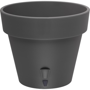 Ghiveci Latina 11.5L antracit, cu sistem de auto-udare Ghiveci Latina 11.5L antracit, cu sistem de auto-udare