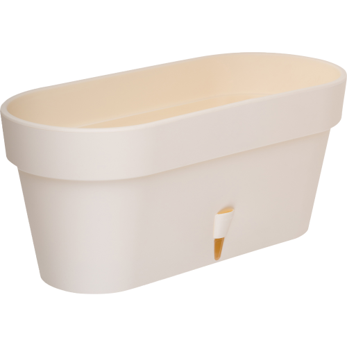 Mini-jardiniera Latina 6.7L crem, cu sistem de auto-udare