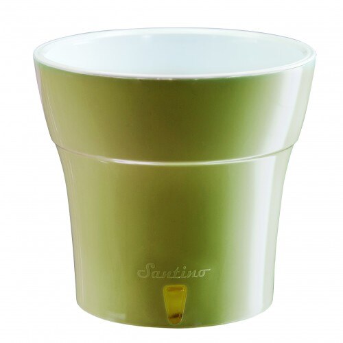 Ghiveci Dali 3.5L olive-gri, cu sistem de auto-udare