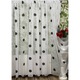Perdea brodata, culoare alb/negru, colectia Dots by Liz Line, 600x245cm, cu rejansa - RD1356