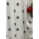 Perdea brodata, culoare alb/negru, colectia Dots by Liz Line, 600x245cm, cu rejansa - RD1356